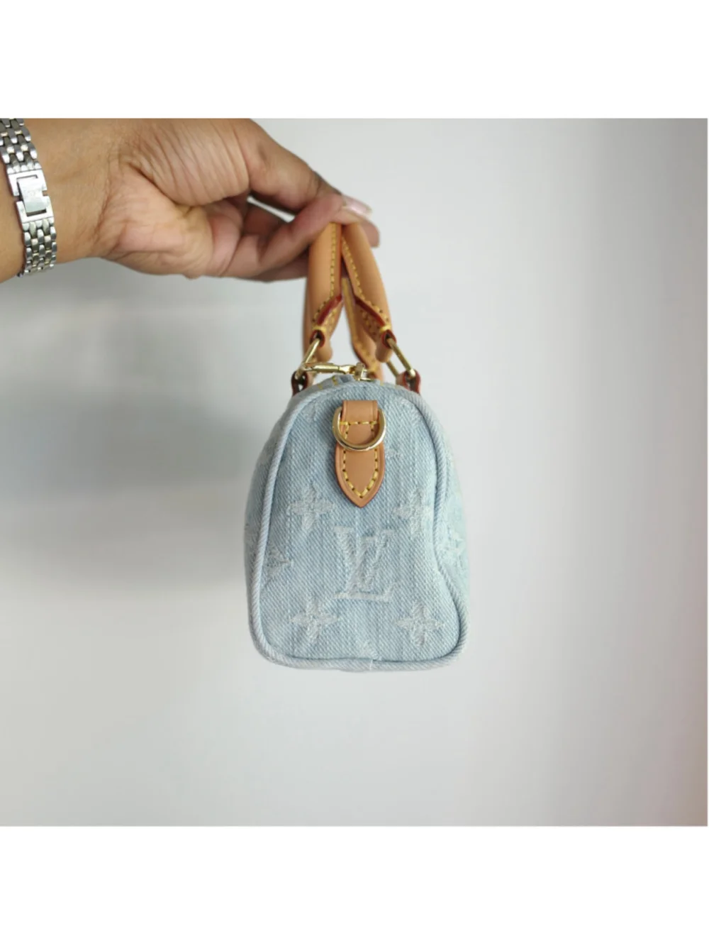 Louis Vuitton Sky Denim Nano Speedy